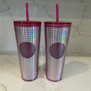 Starbucks tumblers (2)